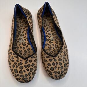 Rothy's Round Toe Leopard Flats